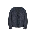 ANTIDOTE Dark Leopard Brushed Knit Cardigan