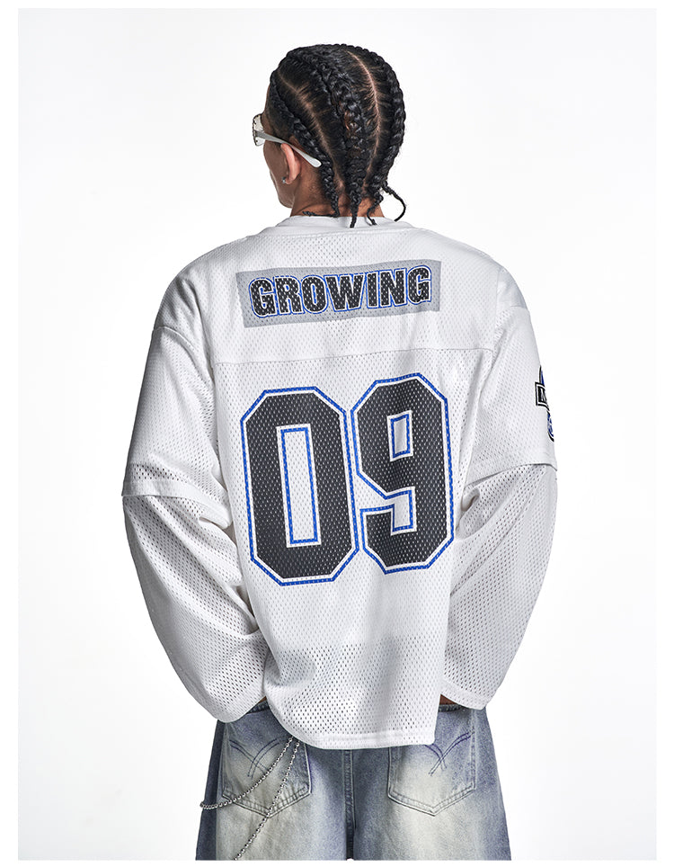 F3F Select 09 Numbered Mesh Long Sleeve Hockey Jersey