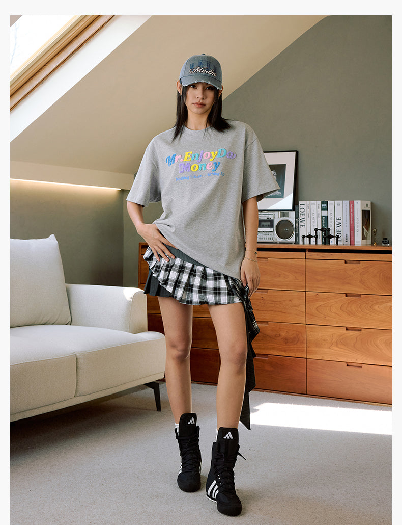 MEDM Multicolor Terry Embroidery Tee