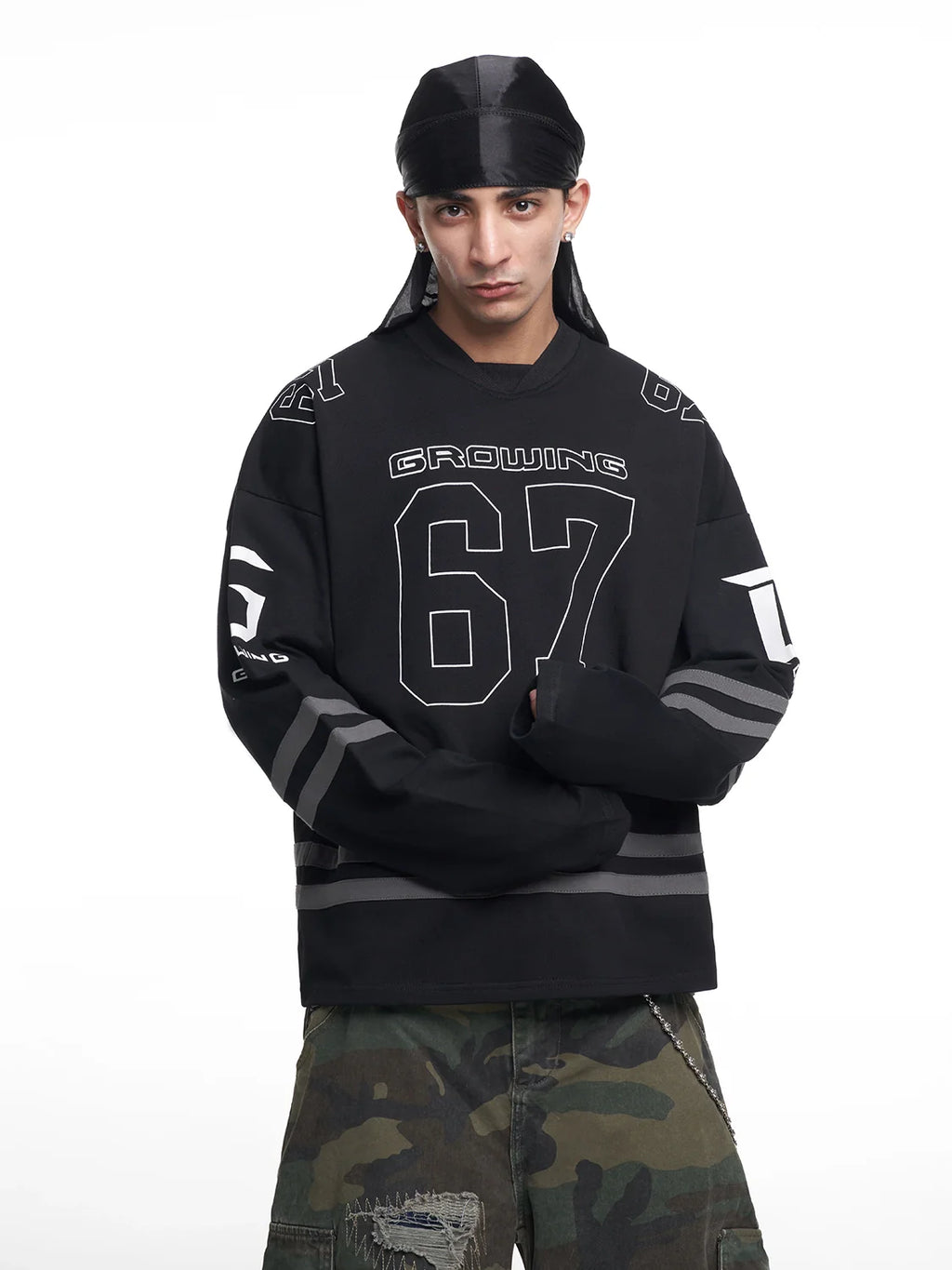 F3F Select 67 Number Long Sleeve Hockey Jersey