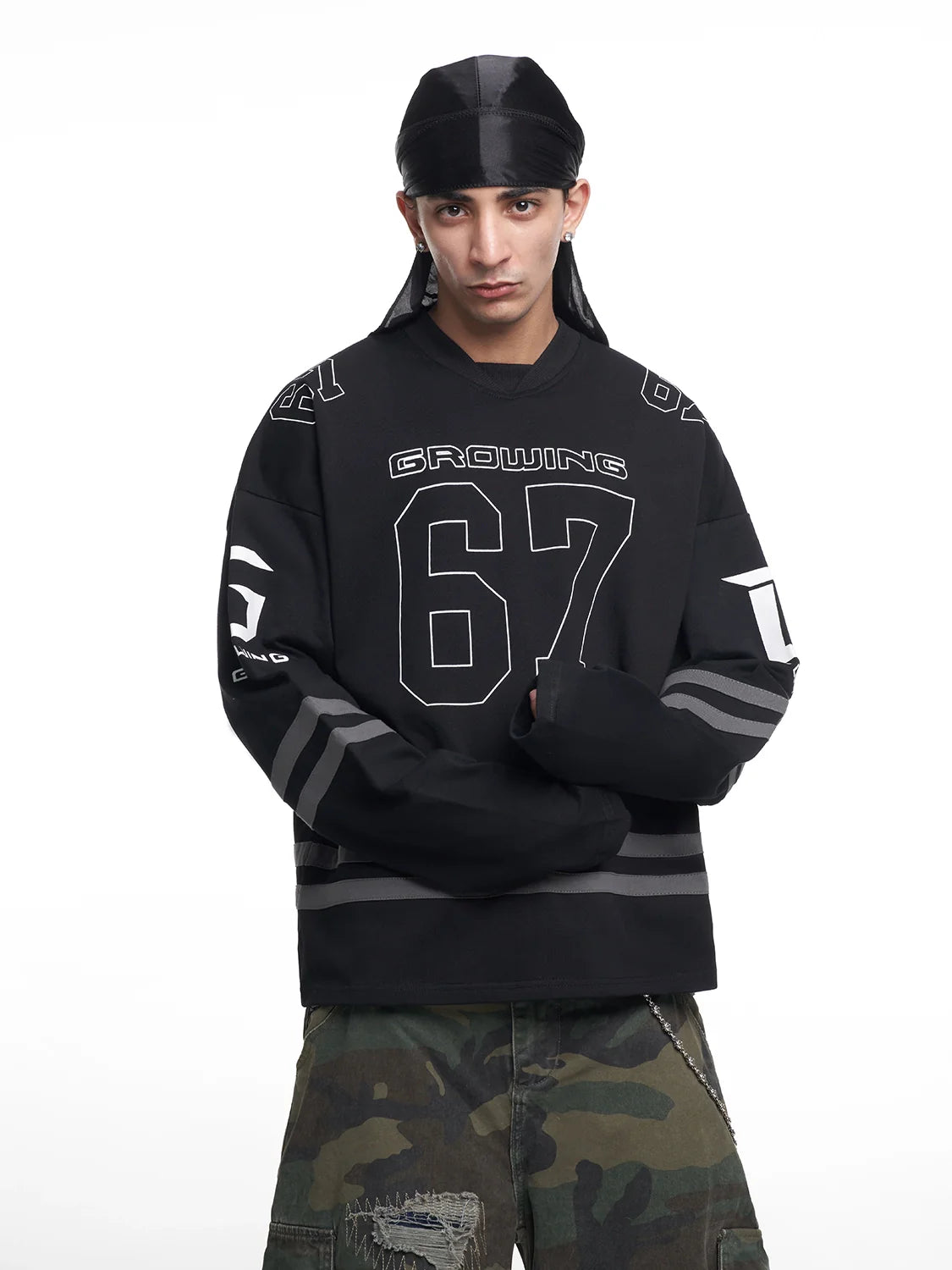 F3F Select 67 Number Long Sleeve Hockey Jersey