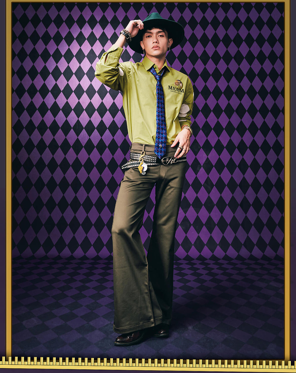 MEDM × JOJO Patchwork Long Sleeve Shirt
