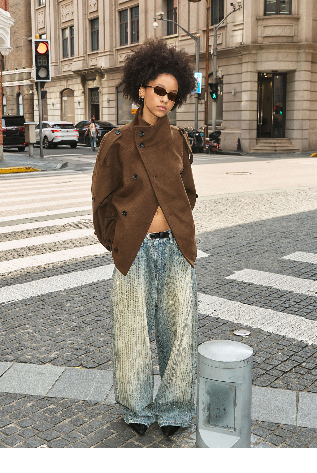 STEEPC Pure Wool Mid Length Coat
