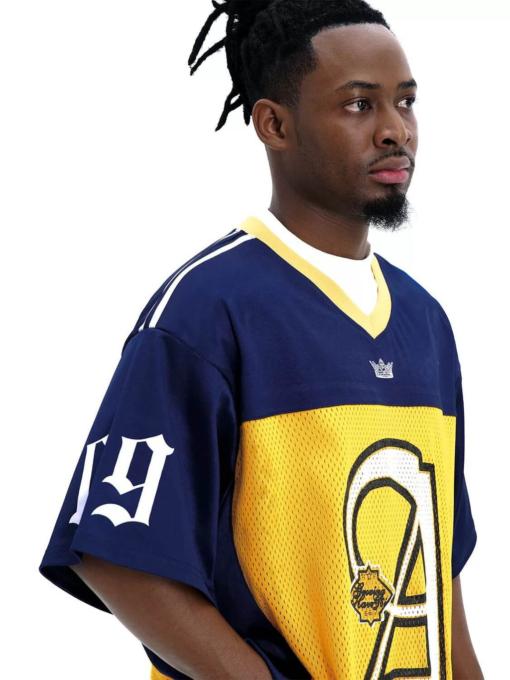 F3F Select Big Letter A Color Block Mesh Short Sleeve Jersey
