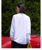 S45 Basic Large Logo Print Long Sleeve Tee