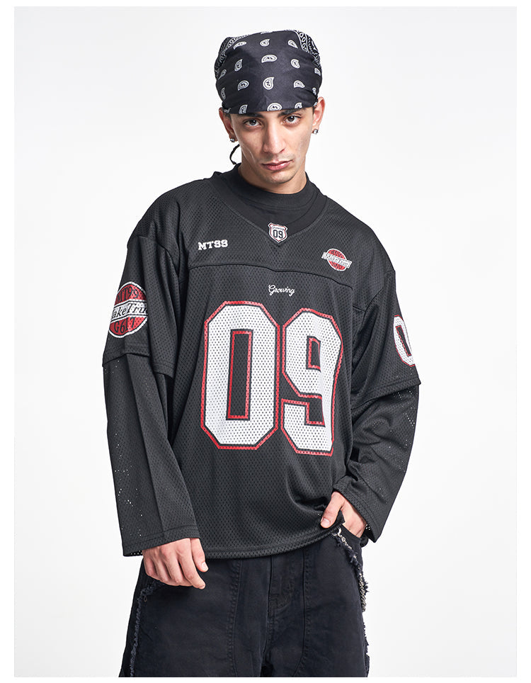 F3F Select 09 Numbered Mesh Long Sleeve Hockey Jersey