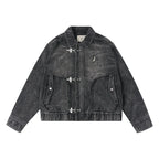 Labt Metal Snap Corduroy Work Jacket