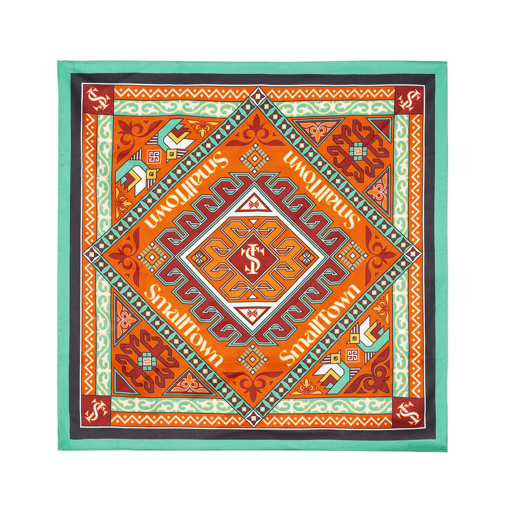 Small Town Kid Geometric Pattern Square Scarf