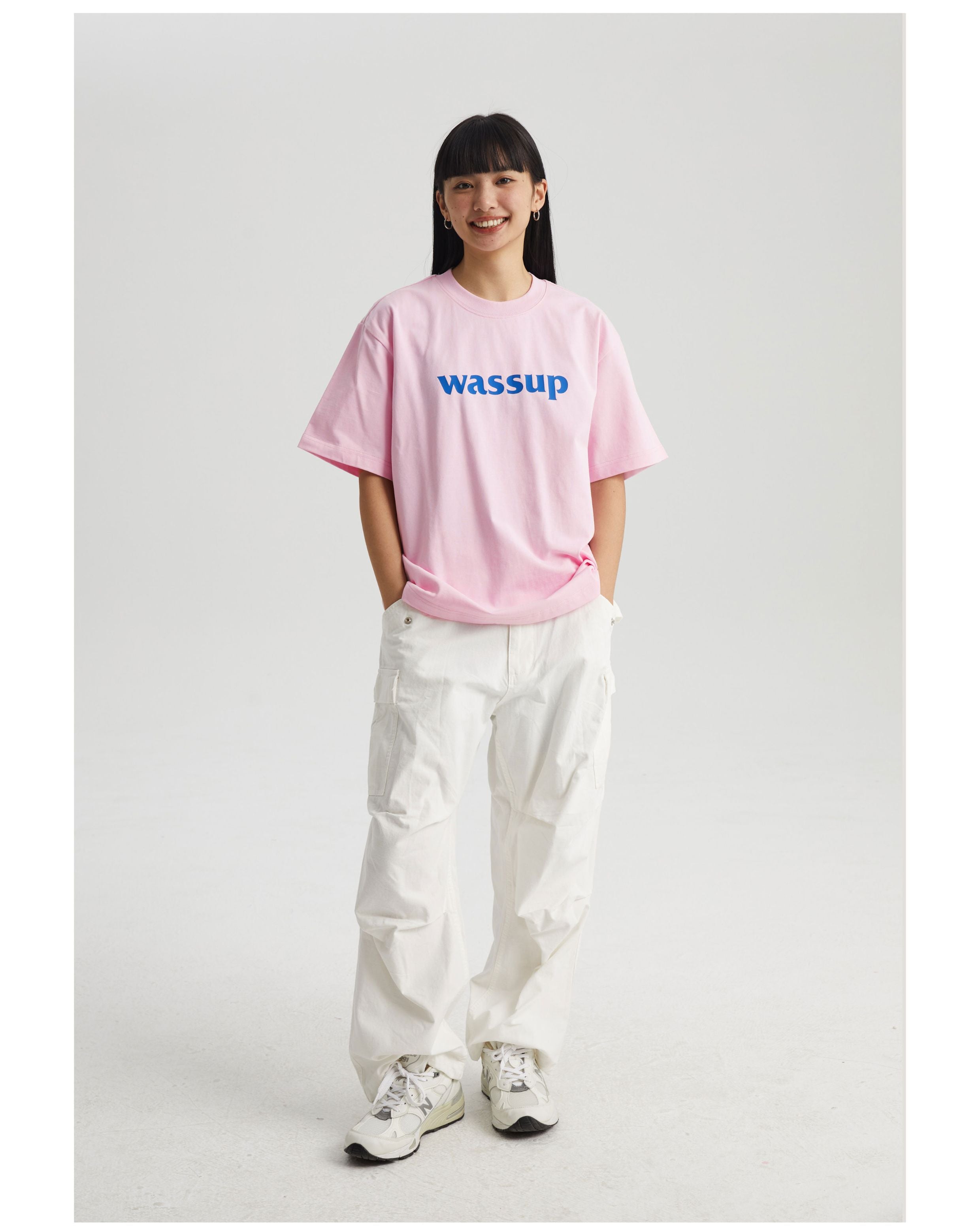 Wassup House Big Logo Print Basic Tee