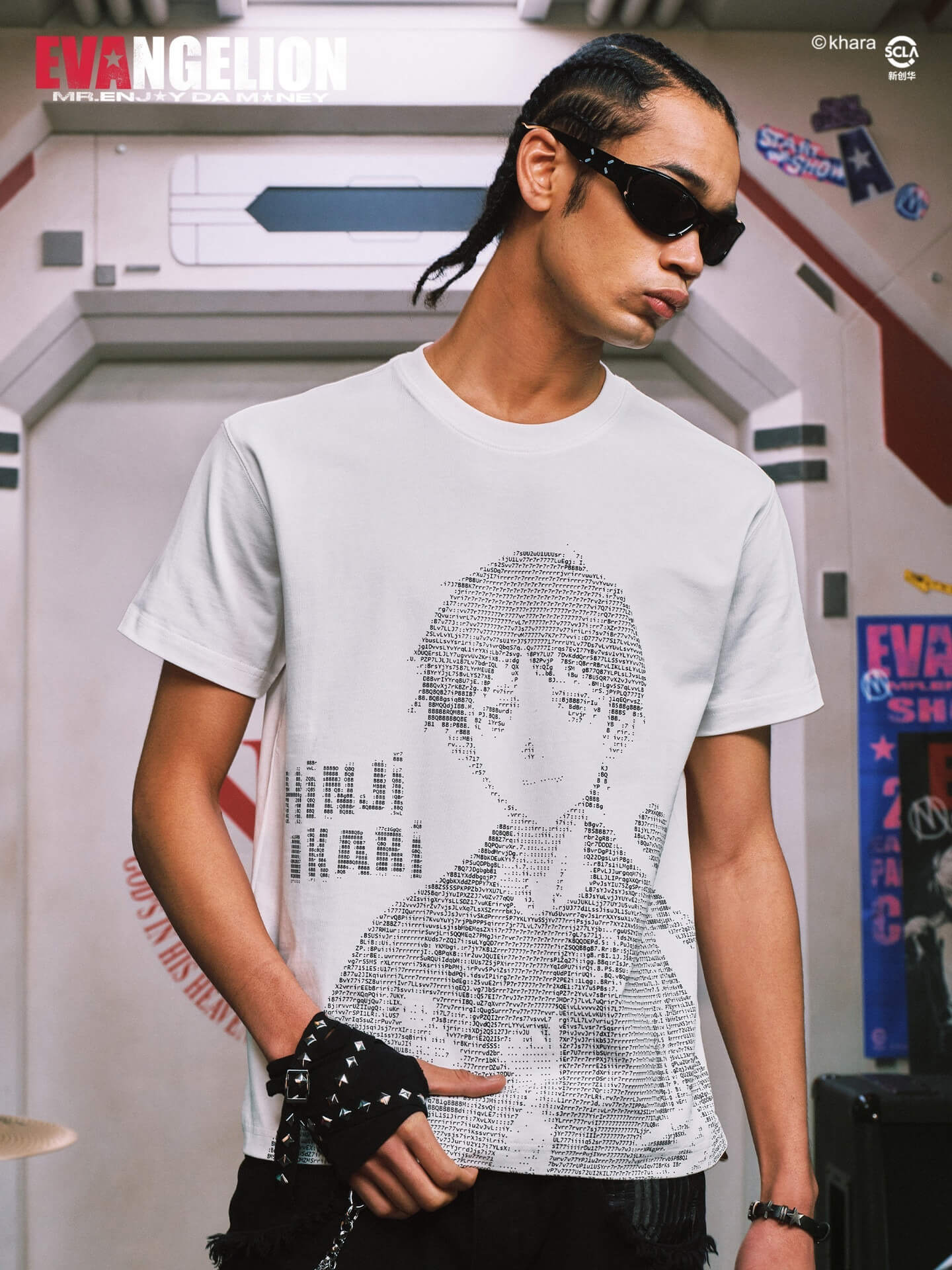 MEDM x EVA NEVER END Character Code Graphic Tee
