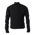 KARMANISTIC Slim Stretch Mock Neck Long Sleeve Tee