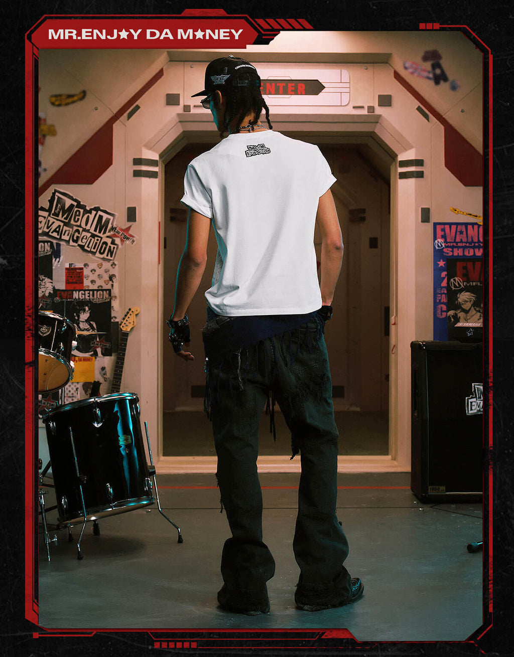 MEDM x EVA NEVER END Character Code Graphic Tee