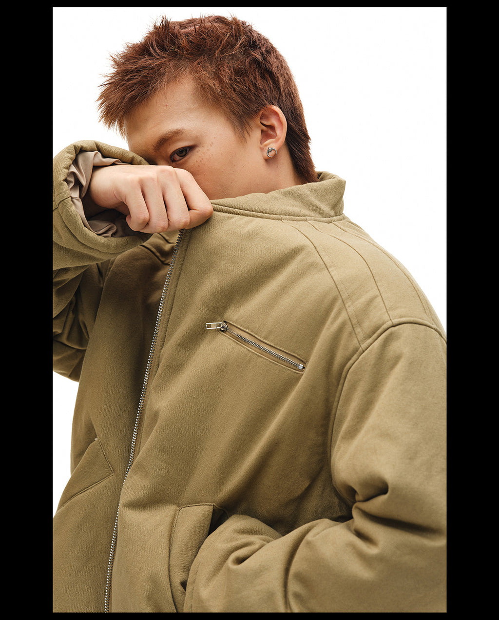 NOVACAM Canvas Puffer Short Work Jacket