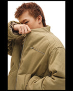 NOVACAM Canvas Puffer Short Work Jacket