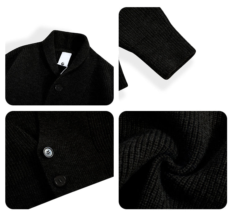 F3F Select Irregular Slant Button Knit Cardigan