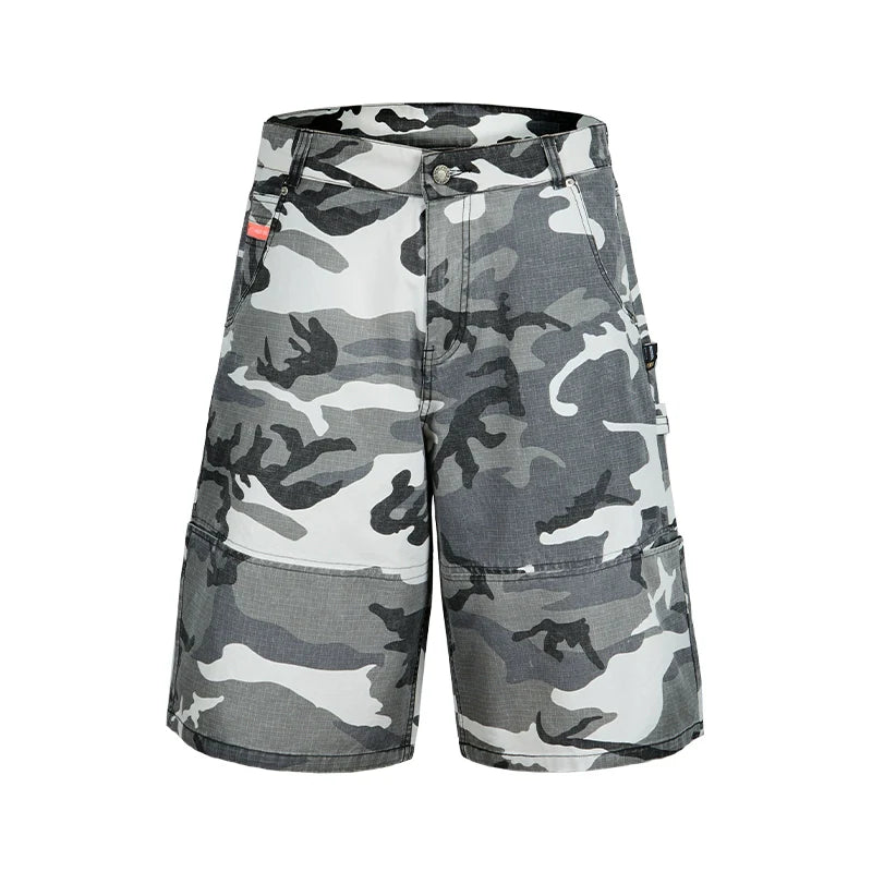Remedy Leopard and Camouflage Work Painter Baggy Shorts
