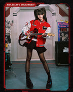 MEDM x EVA NEVER END Character Patch Detachable Velcro Patch Varsity Jacket