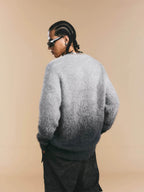 1807 Gradient Faux Mink Fur Knit Sweater