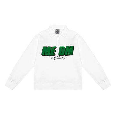 MEDM Half Zipper Logo POLO Sweatshirts