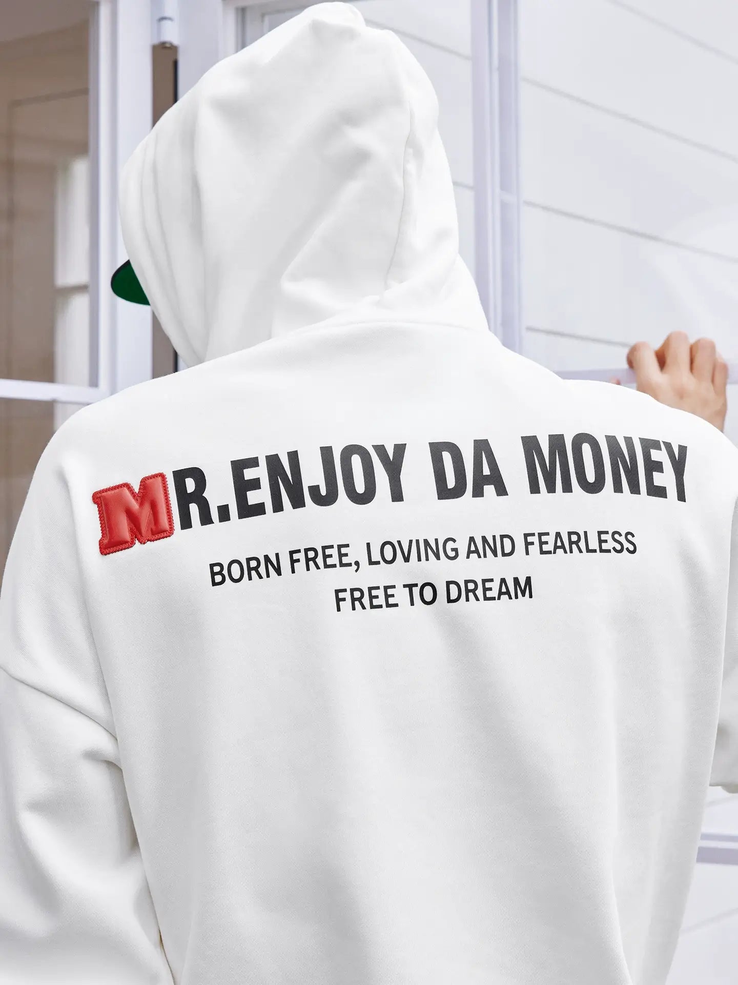 MEDM Rainbow Embossed Logo Hoodie