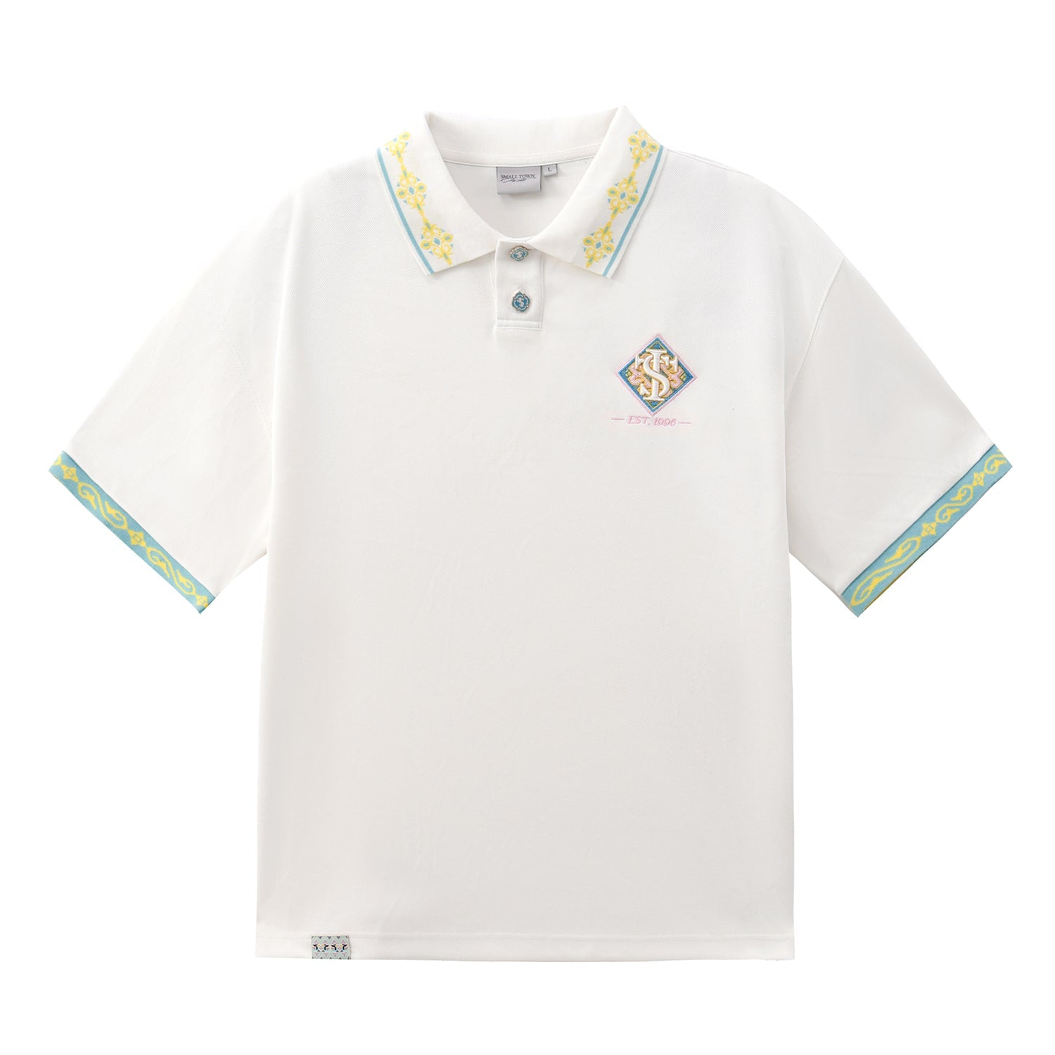 Small Town Kid Ethnic Pattern Jacquard Polo Shirt