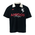 STEEPC Amigos Patch Embroidered Polo Shirt