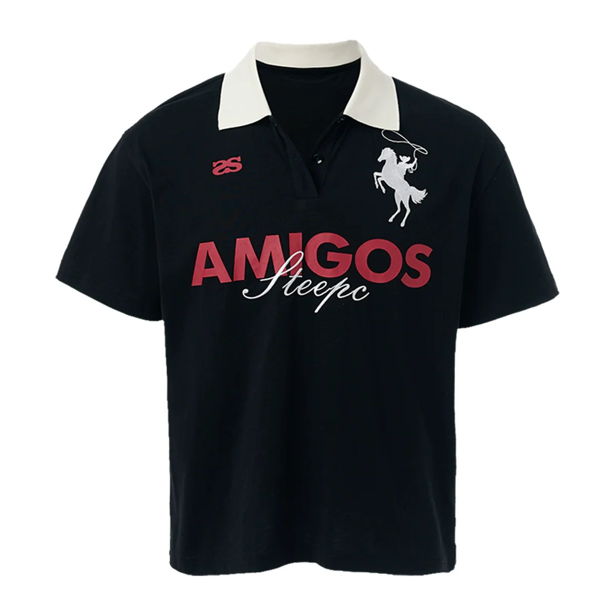 STEEPC Amigos Patch Embroidered Polo Shirt