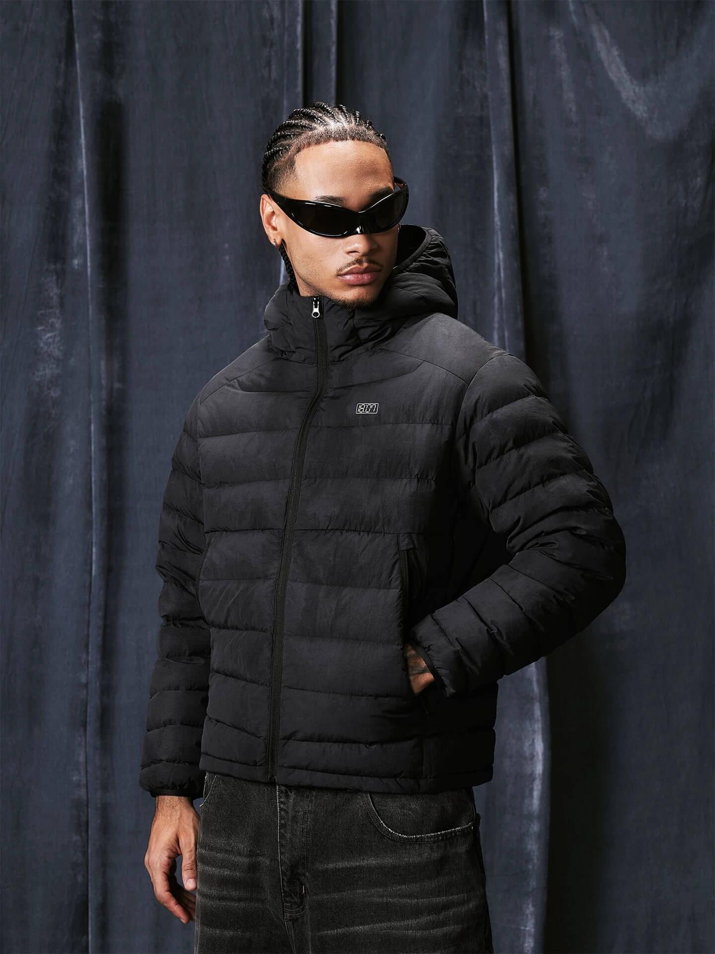 1807 Washed Fade Nylon Lightweight Down Jacket