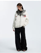 MEDM Reversible Leopard Fur Hooded Jacket