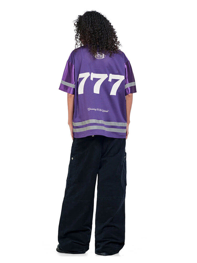 F3F Select 777 Numbering Reflective Stripe Mesh Short Sleeve Hockey Jersey
