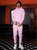 TGFCLUB 223 Embroidered Basic Hoodie and Sweatpants
