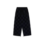 EVILKNIGHT(EK) Jacquard Logo Plaid Knit Pants