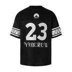 YADcrew Rhinestone Digital Checkered Numbering Mesh Tee