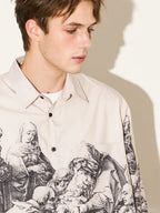 EMPTY REFERENCE Saint Son Print Long Sleeve Shirt
