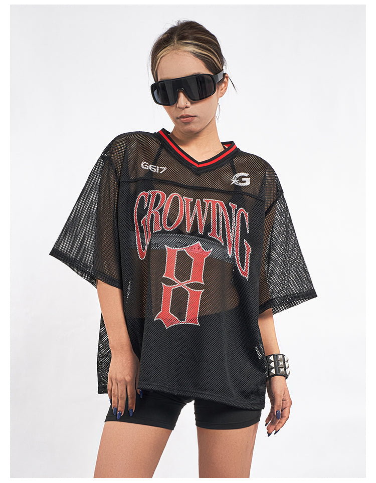 F3F Select 8 Letter Print Mesh Hockey Jersey