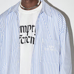 EMPTY REFERENCE Stripes Structured Long Sleeved Shirt