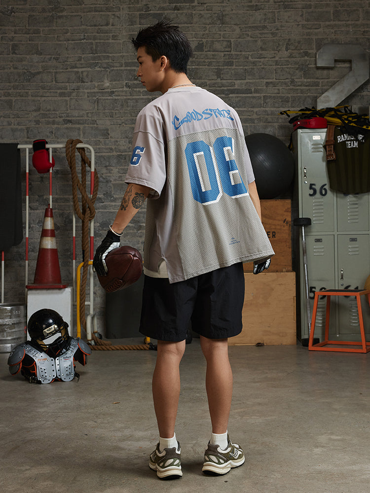 REAIMNESS Mesh Graffiti Rugby Jersey