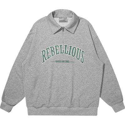 Harsh and Cruel Half Zipper POLO Sweatshirts