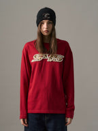 S45 Leopard Patch Pearl Logo Long Sleeve Tee