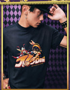 MEDM × JOJO Washed Distressed Character Print Tee