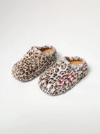 KARMANISTIC Leopard Fur Embroidered Slipper Clogs