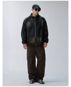 F2CE Reworked Patch Hooded Denim Jacket