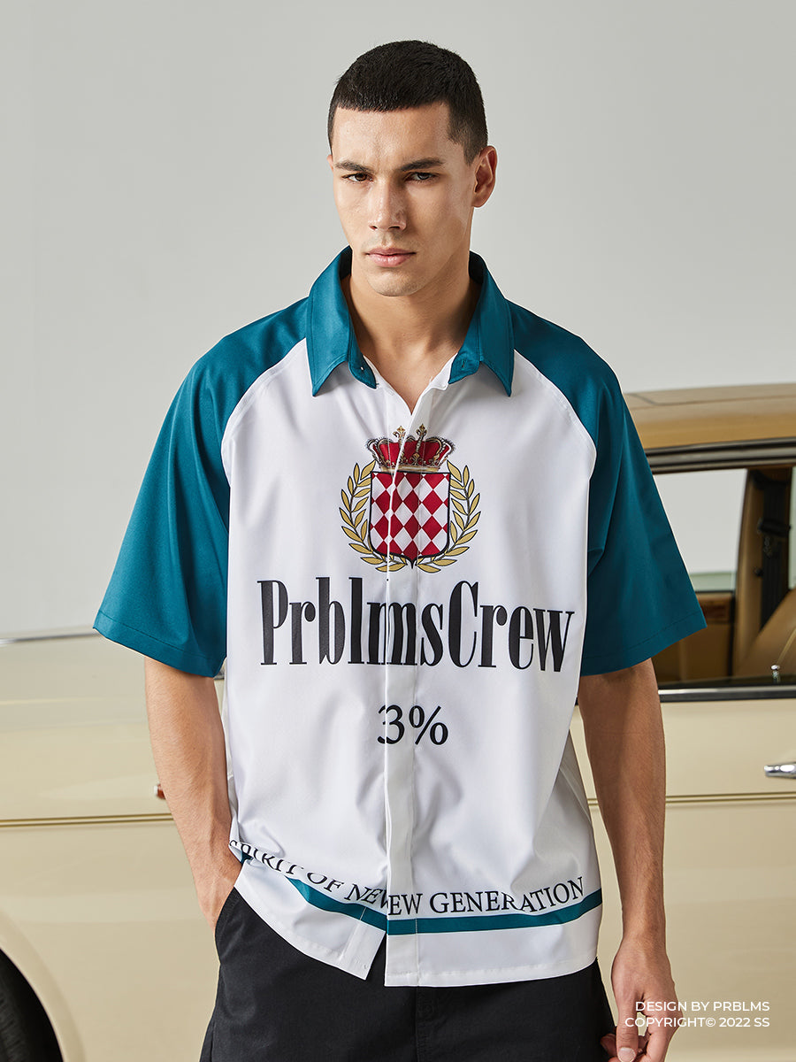 PRBLMS Marlboro Full Print LOGO Short Sleeved Shirt