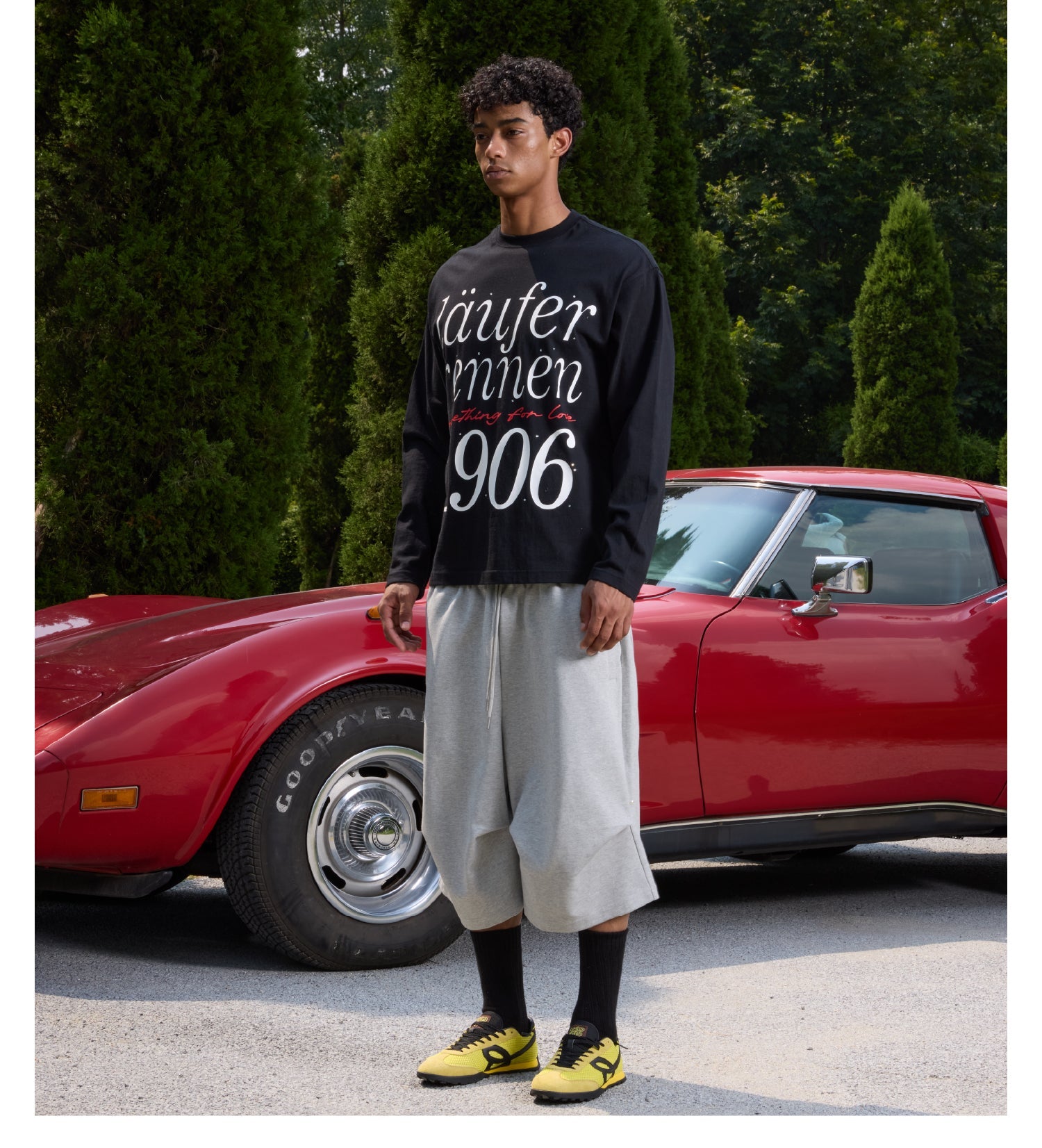 S45 Runner Print Long Sleeve Tee