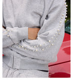S45 Pearl Line Zip Up Hoodie