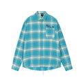 Achock Embroidery Fringe Plaid Long Sleeve Shirt