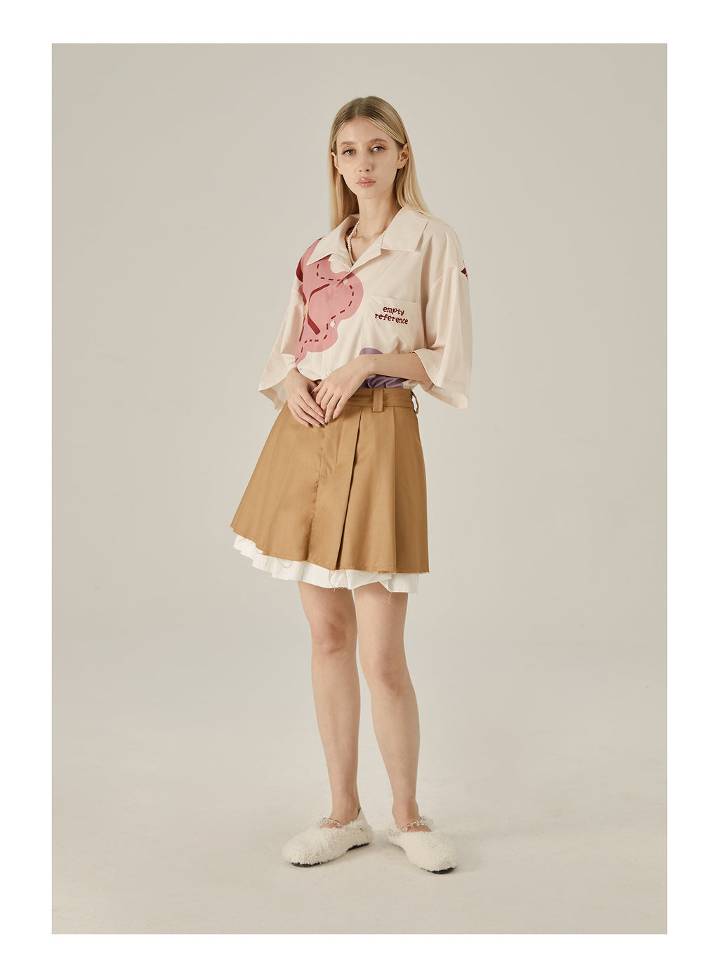 EMPTY REFERENCE Spring Flower Short Sleeve Shirt