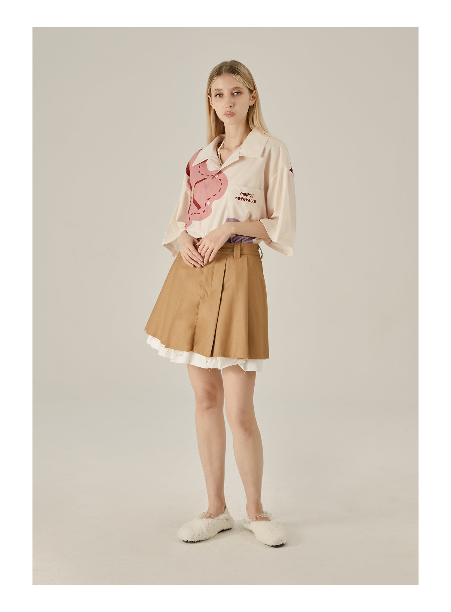 EMPTY REFERENCE Spring Flower Short Sleeve Shirt