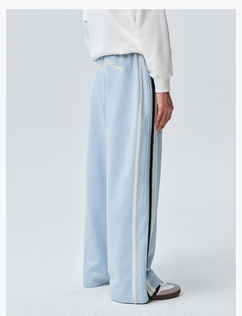 MEDM Side Stripe Four-Bar Drawstring Baggy Sweatpants
