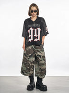 F3F Select Multi Pocket Camouflage Baggy Shorts